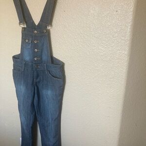 Hollister Blue Denim Overalls